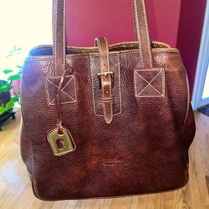 Dooney & Bourke pebbled leather bag.  Worn, but still in great shape.